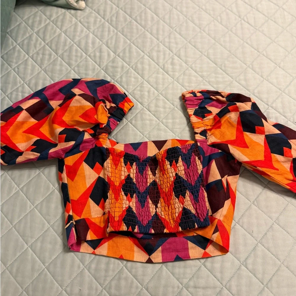 FARM Rio Multicolor Geometric Blouse - Picture 2 of 3